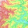 Mapa topográfico Soreng, altitud, relieve