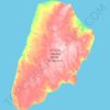 Mapa topográfico Île Akpatok, altitud, relieve