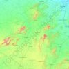 Mapa topográfico Neem Ka Thana, altitud, relieve