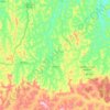 Mapa topográfico Cantagalo, altitud, relieve