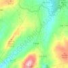 Mapa topográfico Carva, altitud, relieve