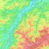 Mapa topográfico Brussel Hoofdstad, altitud, relieve