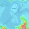 Mapa topográfico St Huberts Island, altitud, relieve