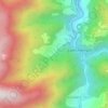 Mapa topográfico Yukarı Çamlıca, altitud, relieve