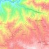 Mapa topográfico Chocos, altitud, relieve