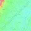 Mapa topográfico Bemetara, altitud, relieve