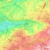 Mapa topográfico Hene, altitud, relieve