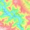 Mapa topográfico Urcos, altitud, relieve