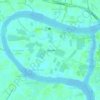 Mapa topográfico Ko Kret Subdistrict, altitud, relieve