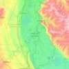 Mapa topográfico Delta Del Paraná, altitud, relieve