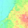 Mapa topográfico Hecelchakán, altitud, relieve