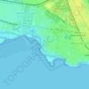 Mapa topográfico Jawbone Reserve, altitud, relieve
