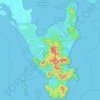 Mapa topográfico Wilsons Promontory, altitud, relieve