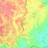 Mapa topográfico Xã Lộc Thanh, altitud, relieve