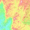 Mapa topográfico Caiana, altitud, relieve