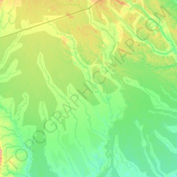 Mapa topográfico Andoas, altitud, relieve