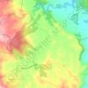Mapa topográfico Kureelpa, altitud, relieve