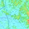 Mapa topográfico Jori-eup, altitud, relieve