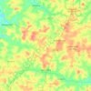 Mapa topográfico Terra Alta, altitud, relieve