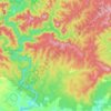 Mapa topográfico Merrijig, altitud, relieve