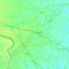 Mapa topográfico Memari - I, altitud, relieve