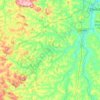 Mapa topográfico São Sebastião do Oeste, altitud, relieve
