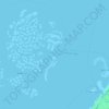 Mapa topográfico The World, altitud, relieve