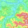 Mapa topográfico Garsten, altitud, relieve