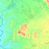 Mapa topográfico Xã Ia Chia, altitud, relieve