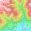 Mapa topográfico Telve di Sopra, altitud, relieve