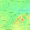 Mapa topográfico Baloda Bazar, altitud, relieve