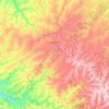 Mapa topográfico Mamborê, altitud, relieve