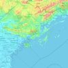 Mapa topográfico Quảng Ninh Province, altitud, relieve