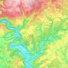 Mapa topográfico 74821, altitud, relieve