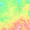 Mapa topográfico Santo Antônio do Paraíso, altitud, relieve