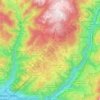 Mapa topográfico Ritten - Renon, altitud, relieve