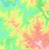 Mapa topográfico São João, altitud, relieve