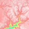 Mapa topográfico Huaynacotas, altitud, relieve