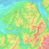 Mapa topográfico Massifs du Chablais, du Haut-Giffre et des Aiguilles Rouges, altitud, relieve