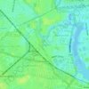 Mapa topográfico Islington, altitud, relieve