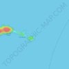 Mapa topográfico Steering Island, altitud, relieve