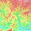 Mapa topográfico 6769, altitud, relieve