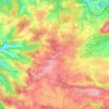 Mapa topográfico Neulingen, altitud, relieve