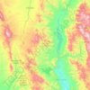 Mapa topográfico Nacozari de García, altitud, relieve