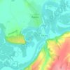Mapa topográfico Ядрин, altitud, relieve