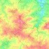 Mapa topográfico Combrand, altitud, relieve