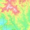 Mapa topográfico Iliatenco, altitud, relieve