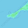 Mapa topográfico La Punta, altitud, relieve