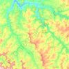 Mapa topográfico Flor de Minas, altitud, relieve