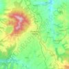 Mapa topográfico Rionero in Vulture, altitud, relieve